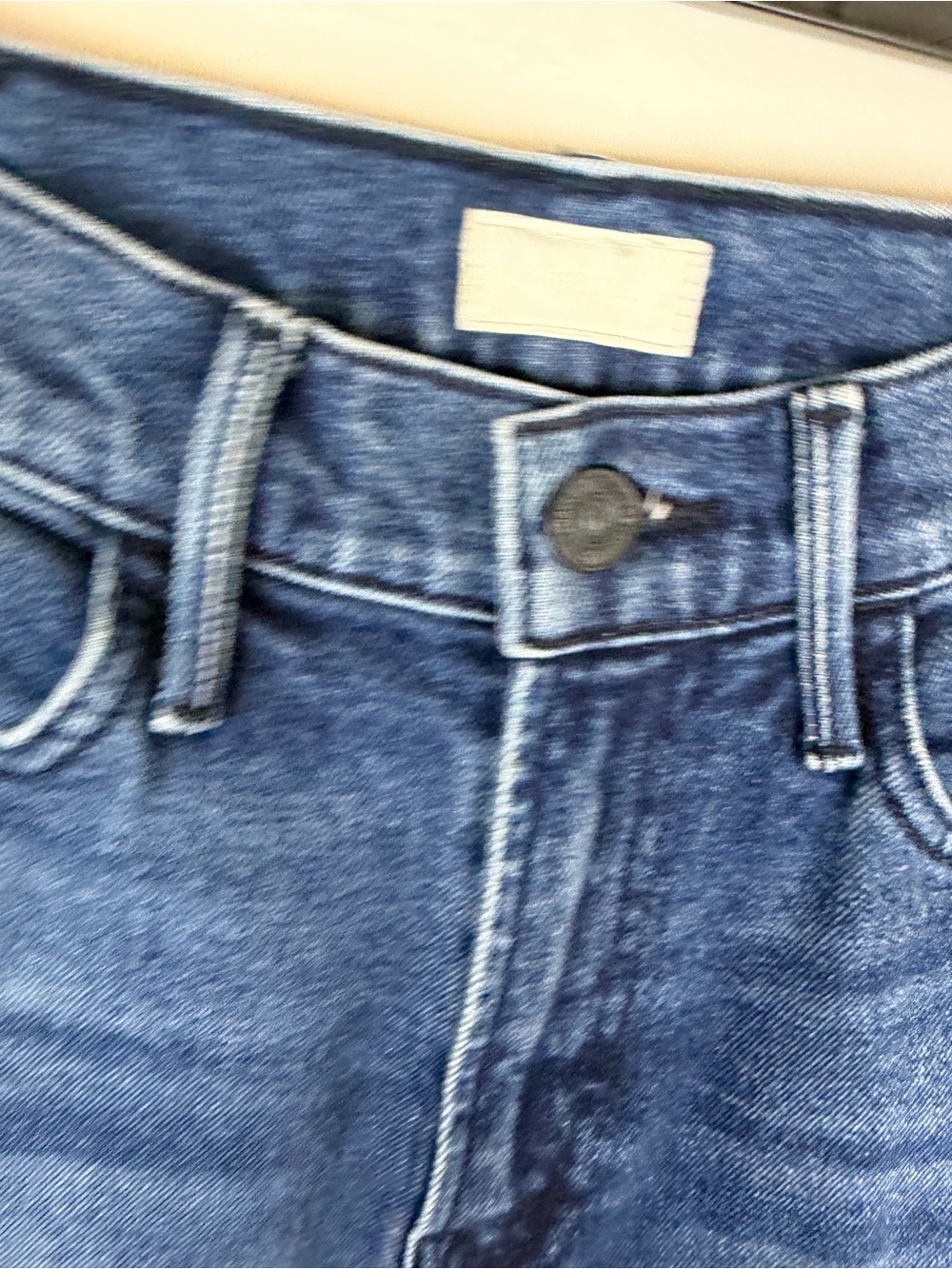 MOTHER The Hustler Ankle Denim Jean Classic Blue Ink Super High Rise Size 24 - Picture 3 of 7